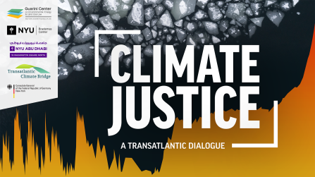 Climate justice event banner